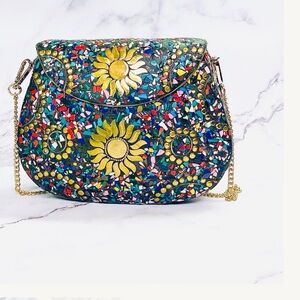 Ramla Bel Air Mosaic Crossbody Bag - Multicolor BRAND NEW